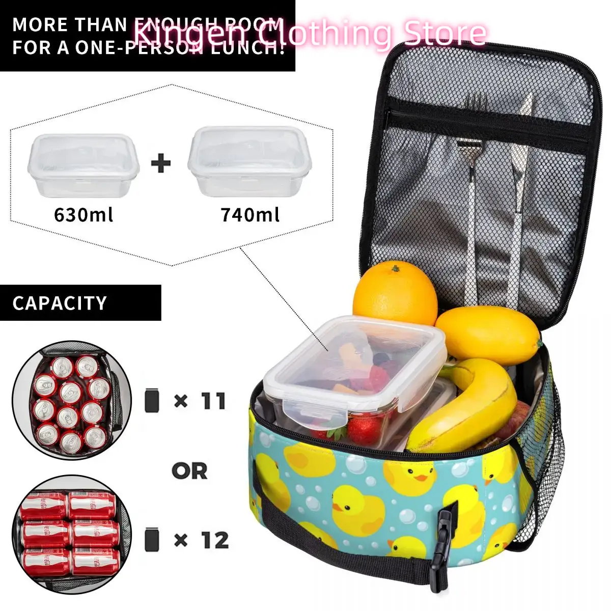 Yellow Duck Bubbles Insulated  - Food Storage Yellow ulasan dan harga