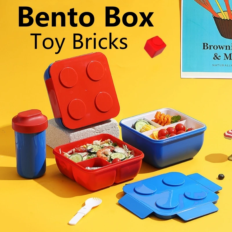 Lunch Box DIY Building Block P - Food Storage Building ulasan dan harga