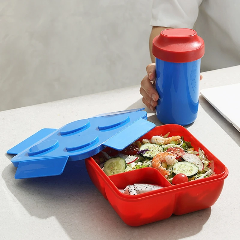 Lunch Box DIY Building Block P - Food Storage Building ulasan dan harga