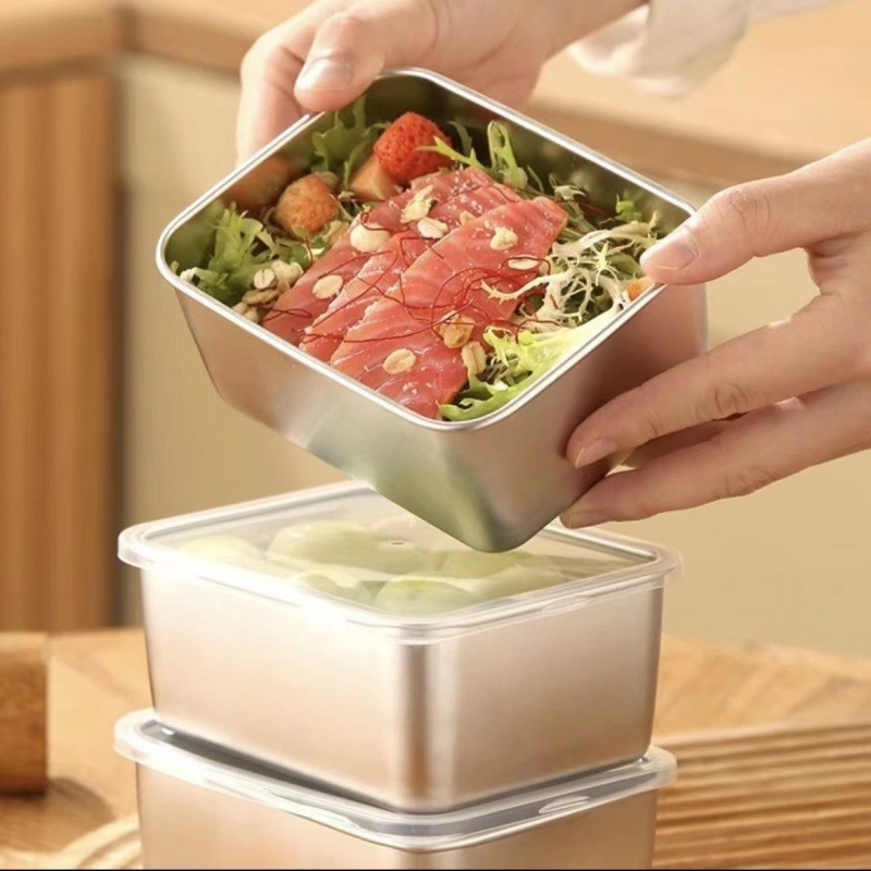 Medical Grade Antibacterial St - Food Storage Box Stainless Steel ulasan dan harga