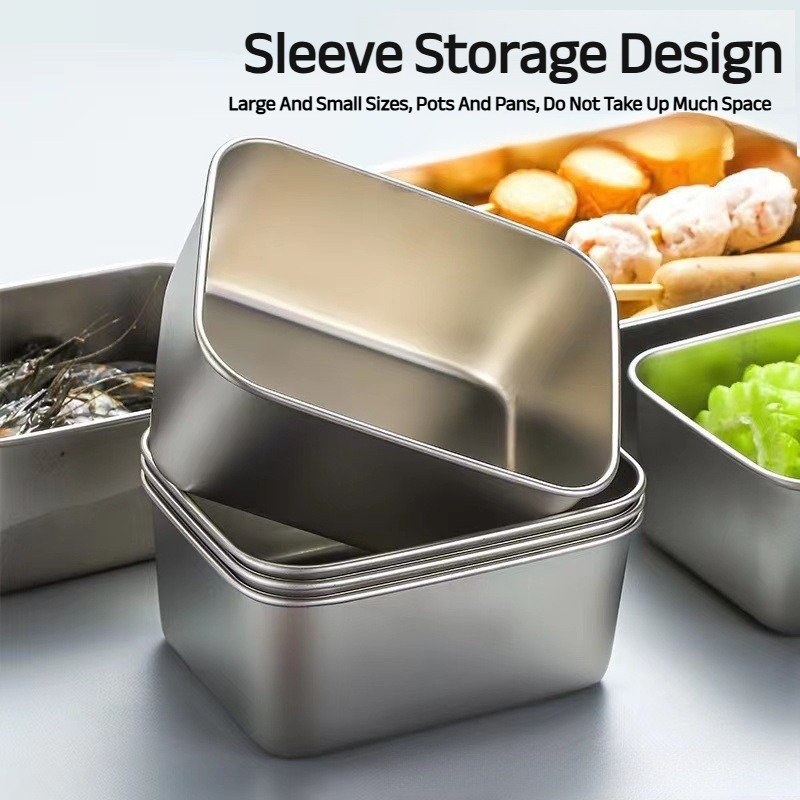 Medical Grade Antibacterial St - Food Storage Box Stainless Steel ulasan dan harga