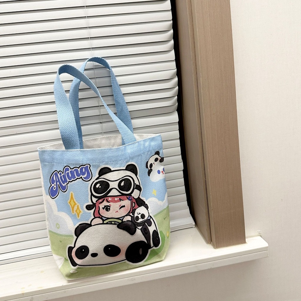 Cartoon Animal Canvas Lunch Ba - Food Storage Bags Reusable ulasan dan harga