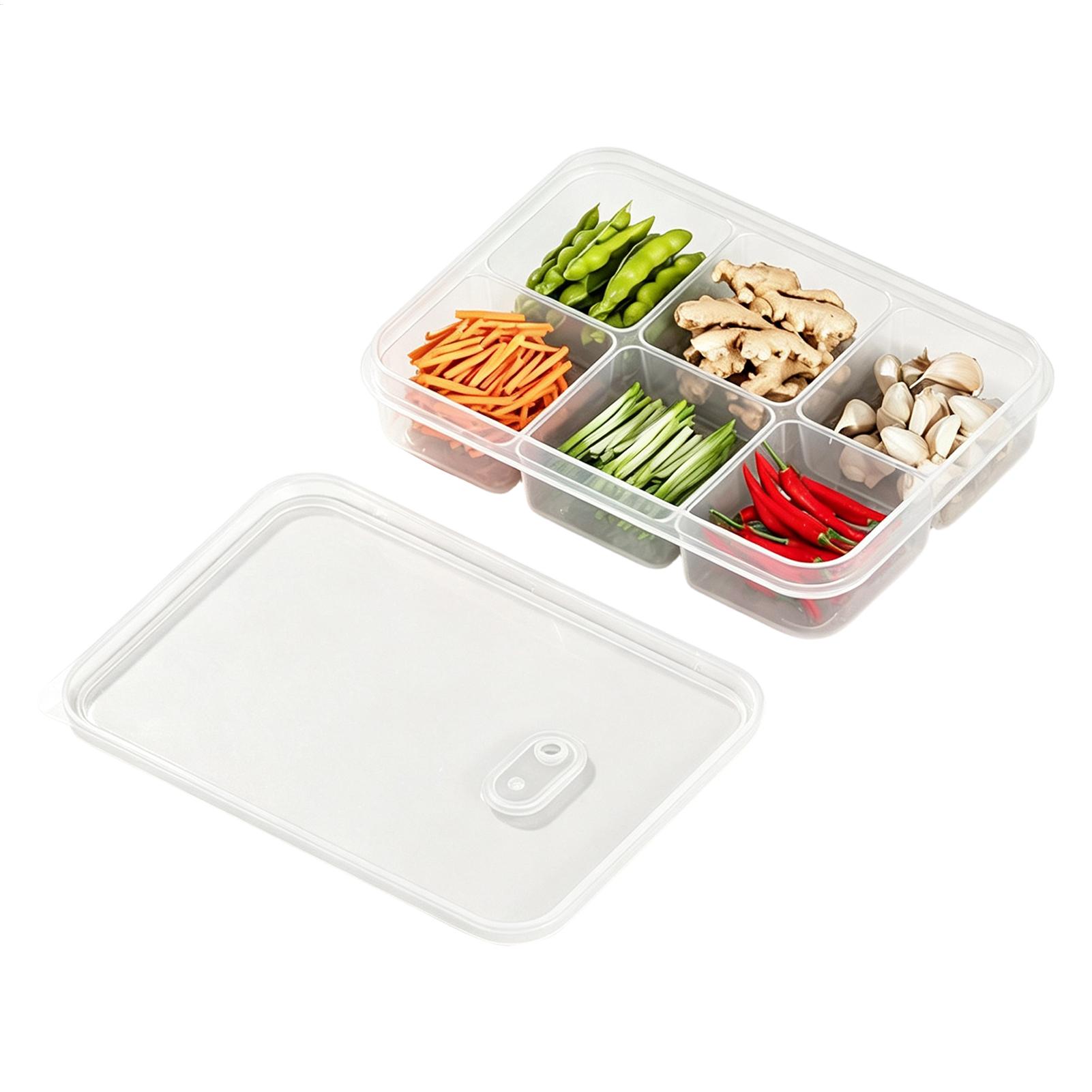 1PC Refrigerator Storage Box M - Food Storage With Dividers ulasan dan harga