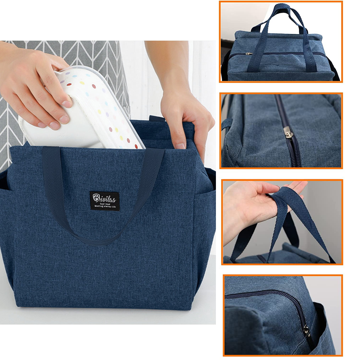 Portable Lunch Bag for Women H - Food Storage Moms ulasan dan harga