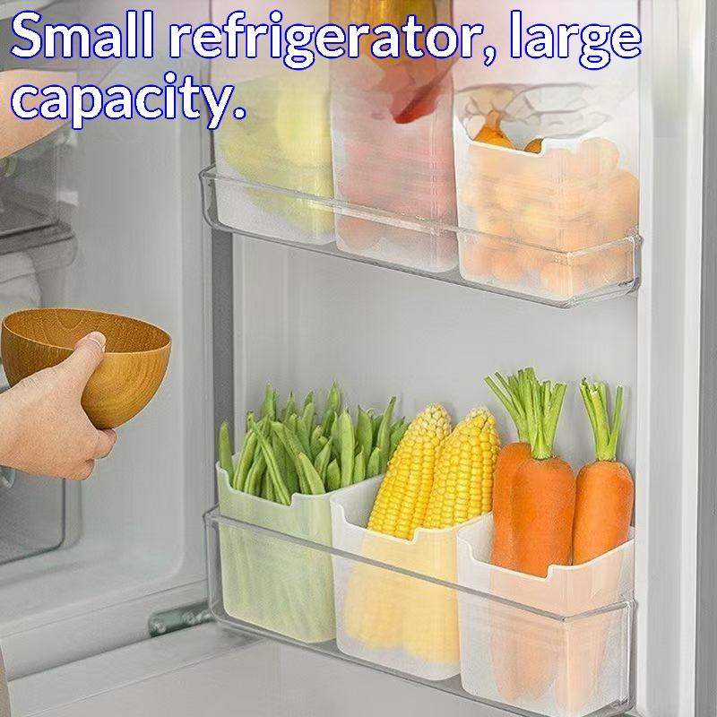 4Pcs Food Grade Refrigerator S - Food Storage Box Plastic ulasan dan harga