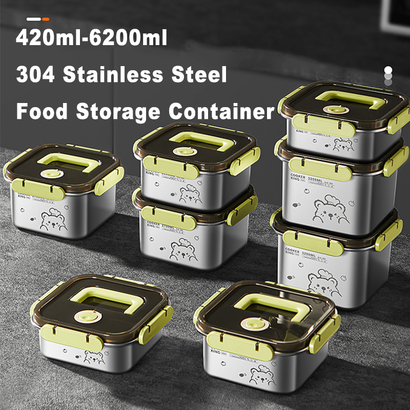COOKER KING 420ml-6200ml Large - Food Storage Box Stainless Steel ulasan dan harga