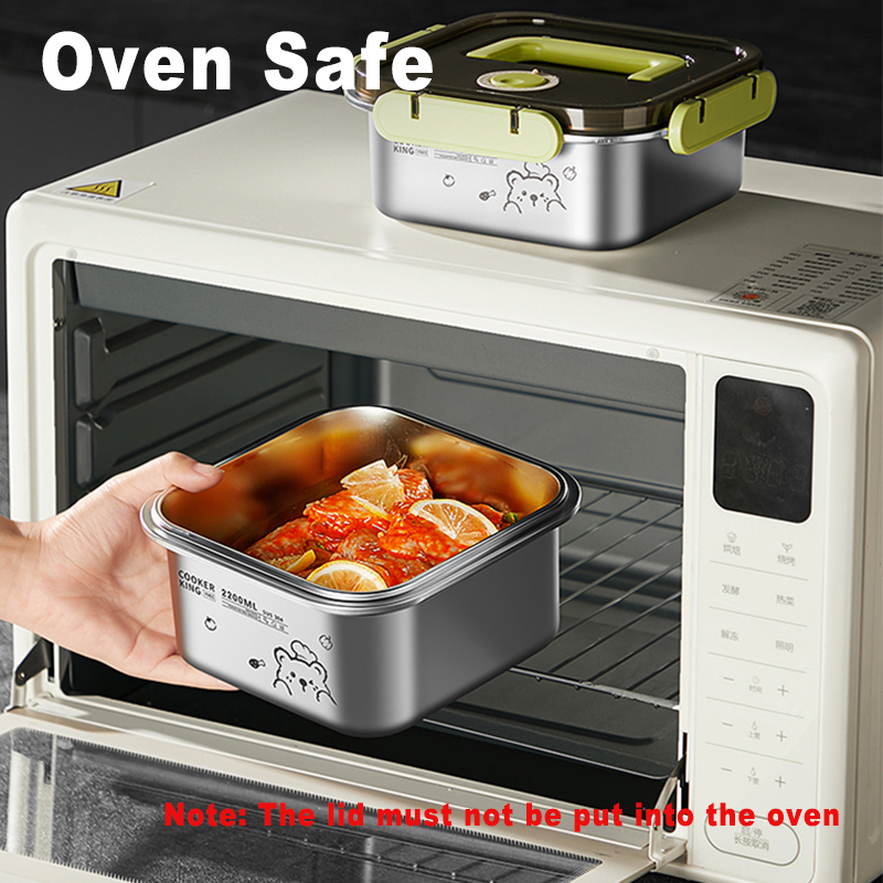 COOKER KING 420ml-6200ml Large - Food Storage Box Stainless Steel ulasan dan harga