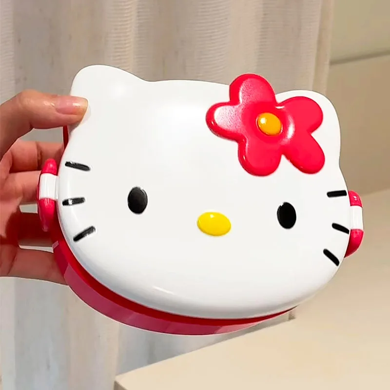 Cute Hello Kitty Shaped Lunch  - Food Storage No Plastic ulasan dan harga