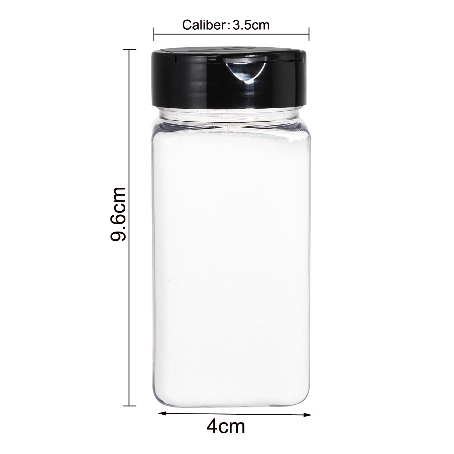 Square Large Plastic Spice Jar - Food Storage Large ulasan dan harga