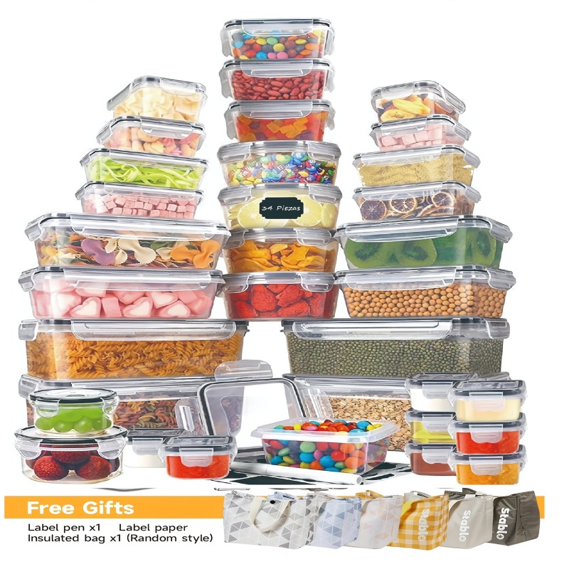 48PCS BPA-Free Food Storage Se - Food Storage Meal Prep ulasan dan harga
