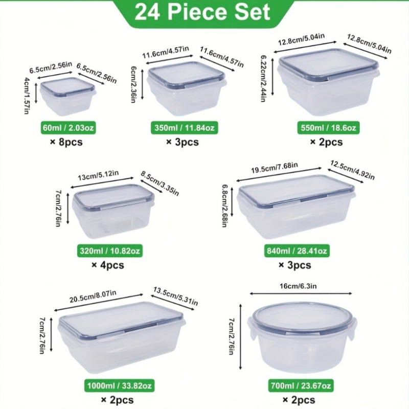 48PCS BPA-Free Food Storage Se - Food Storage Meal Prep ulasan dan harga