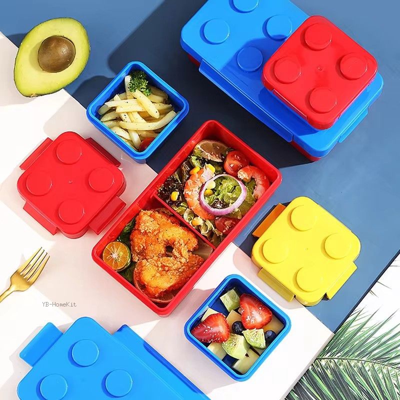 DIY Building Block Lunch Box M - Food Storage Building ulasan dan harga