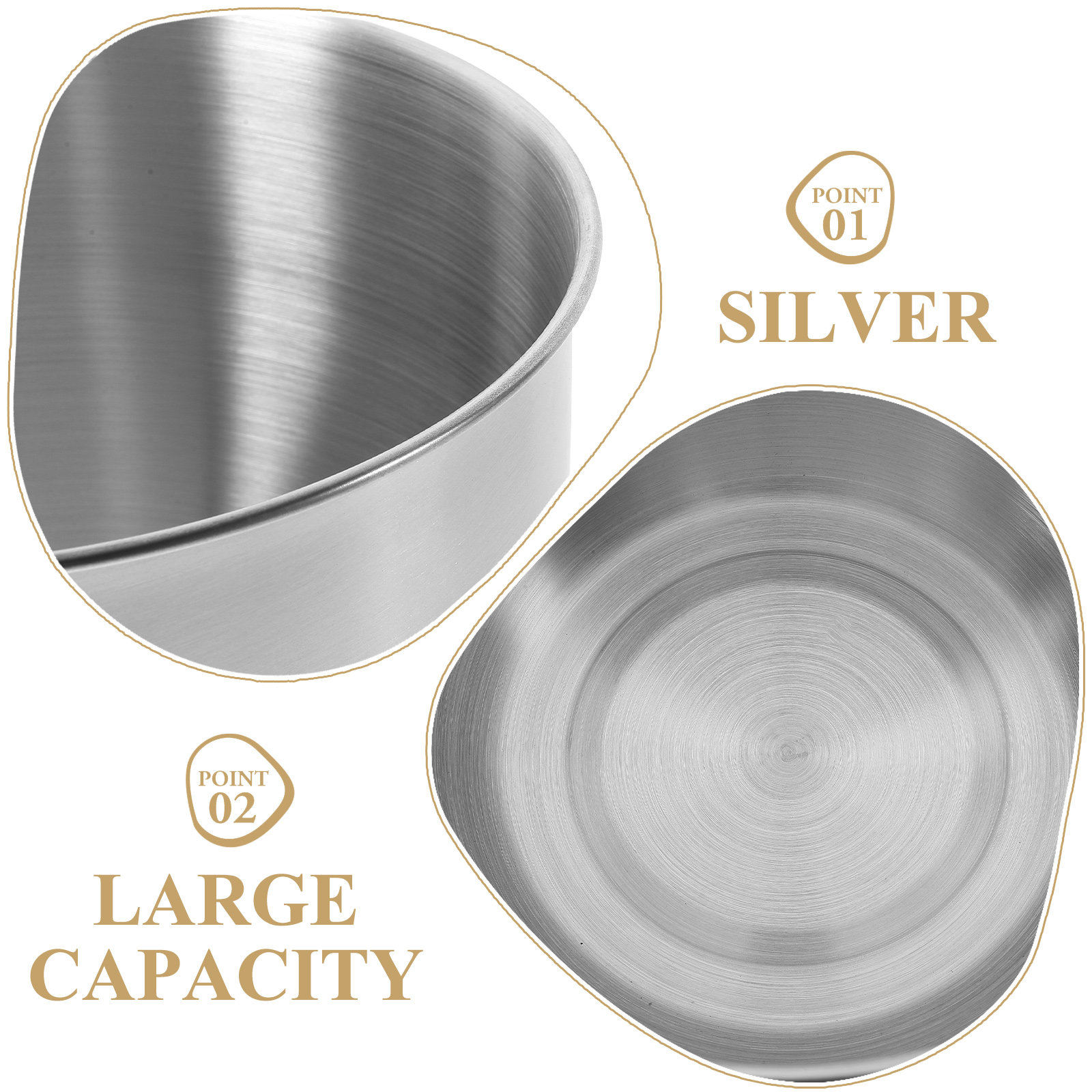 Deep Stainless Steel Mixing Bo - Food Storage Meal Prep ulasan dan harga