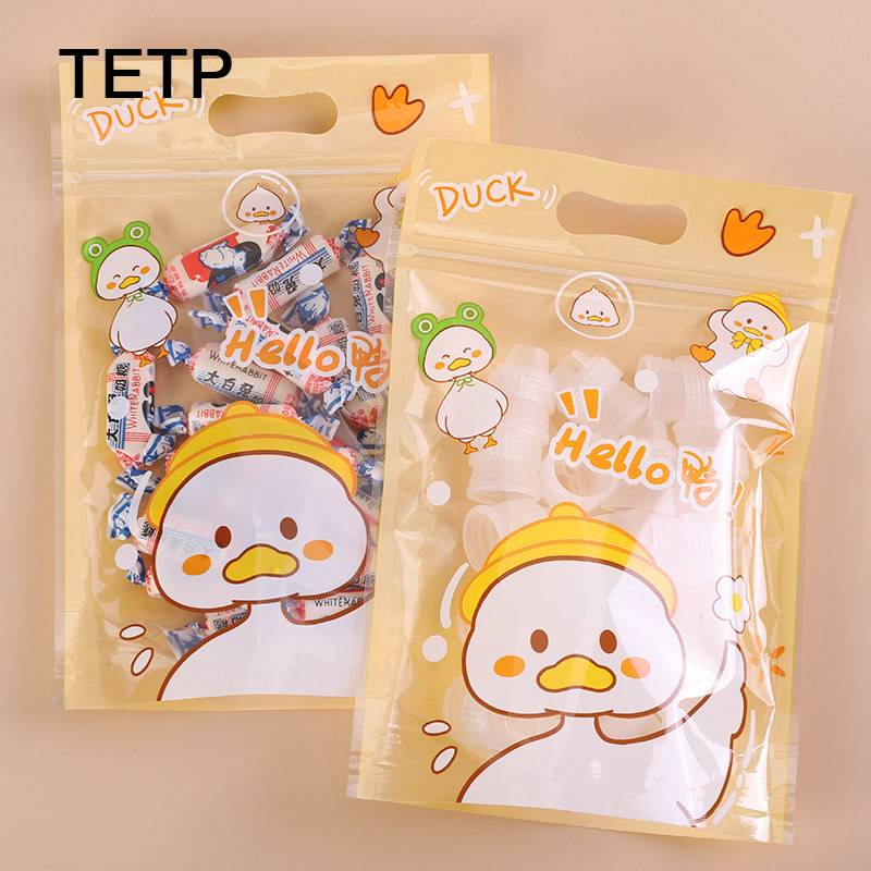 TETP 50Pcs Yellow Cartoon Food - Food Storage Yellow ulasan dan harga