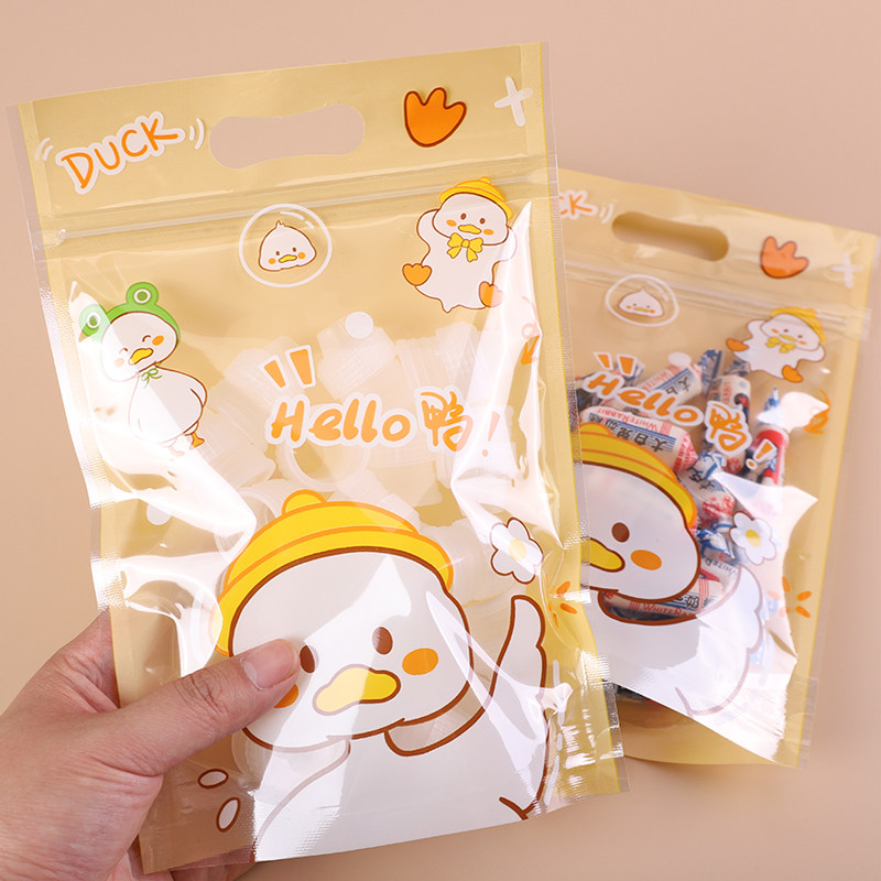 TETP 50Pcs Yellow Cartoon Food - Food Storage Yellow ulasan dan harga