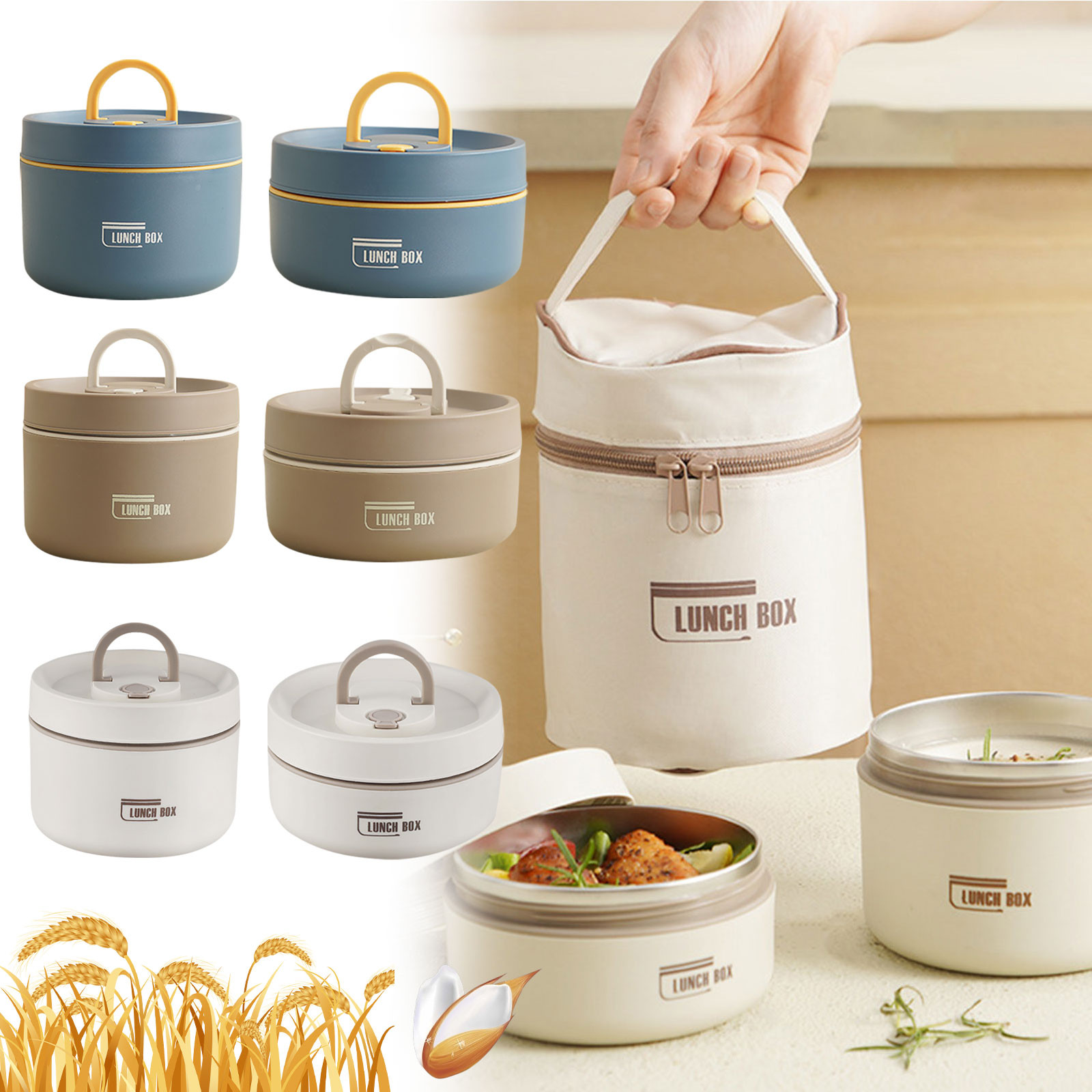 Thermal Lunch Box Stainless St - Food Storage Box Stainless Steel ulasan dan harga