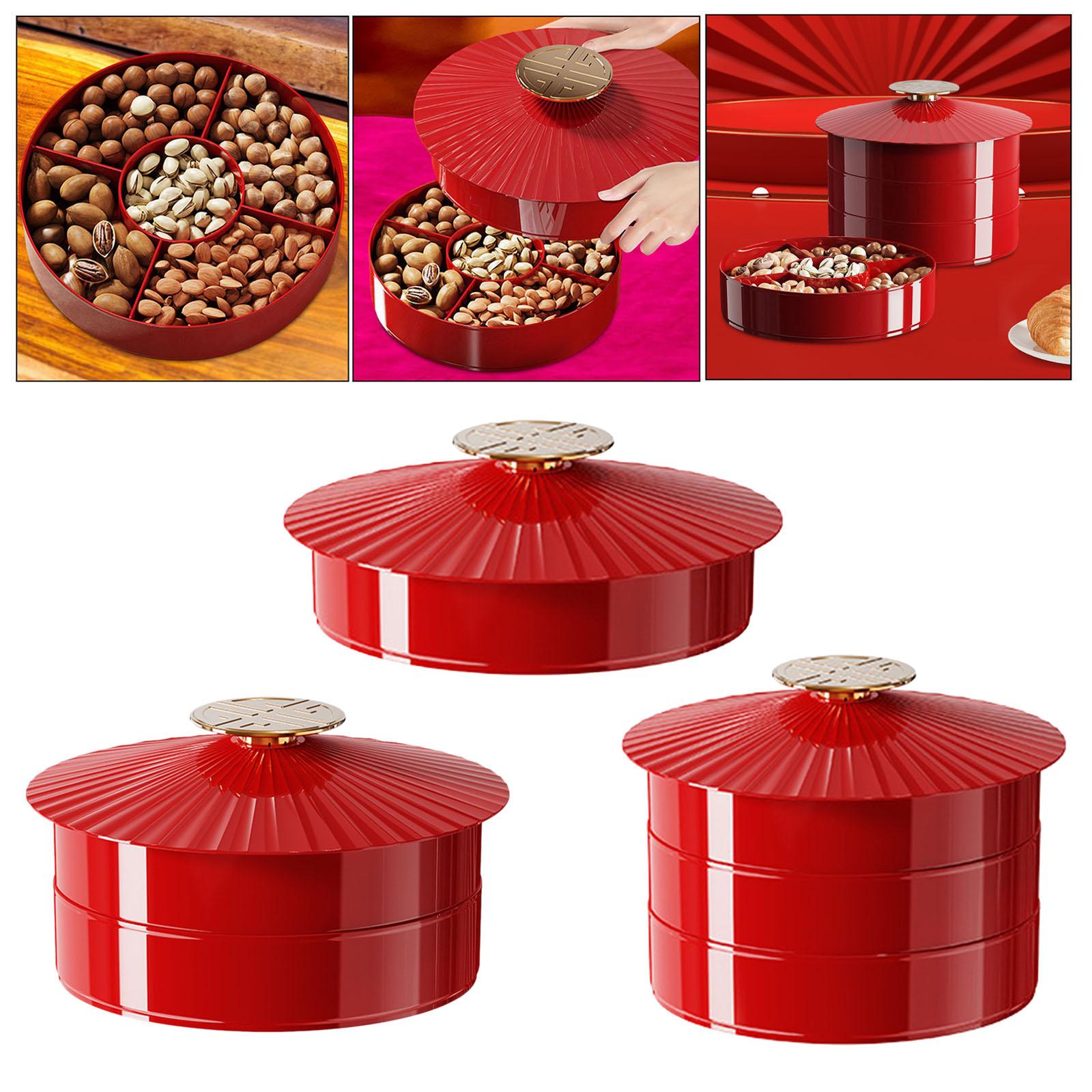 Decorative Round Split Tray wi - Food Storage With Dividers ulasan dan harga