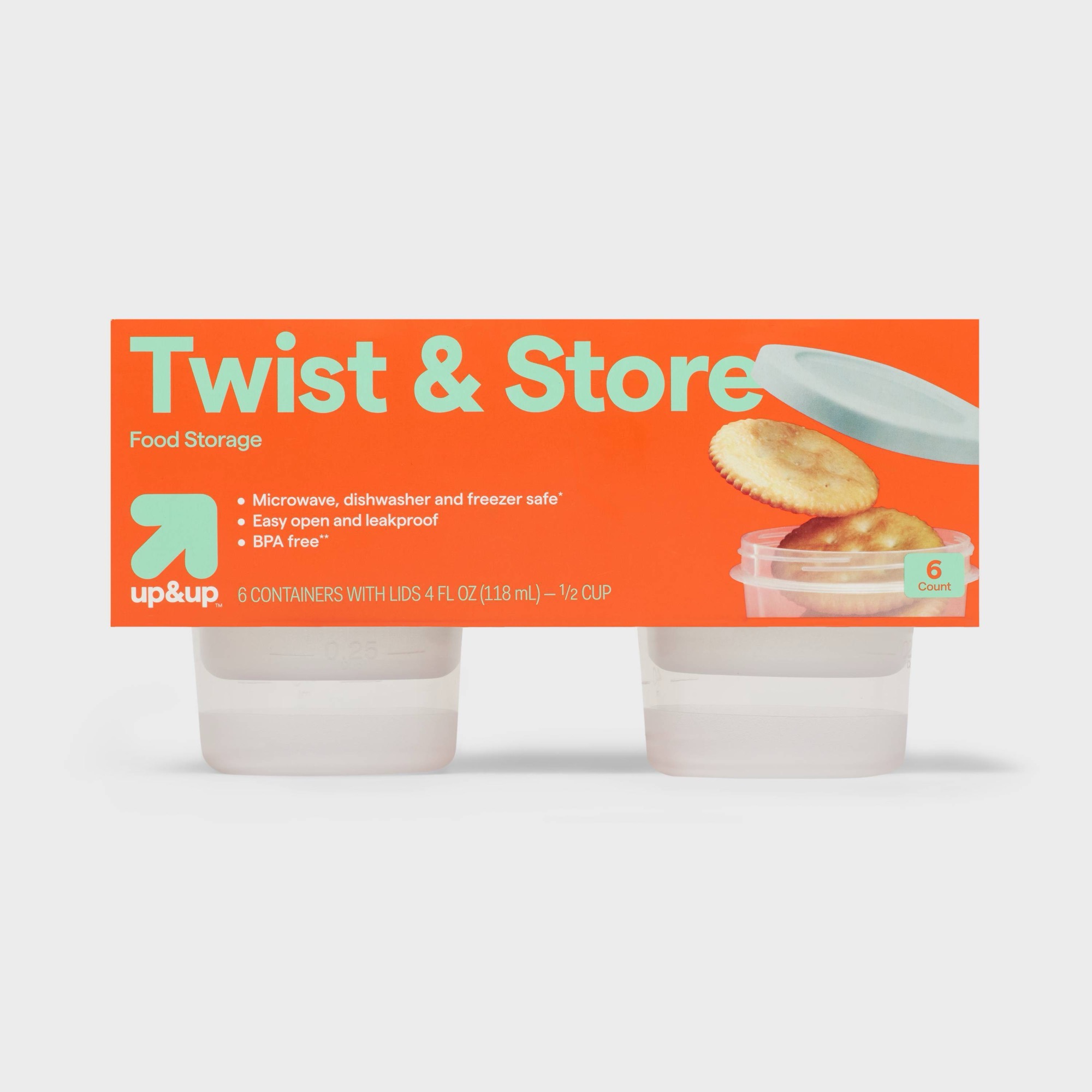 6ct Round Twist-Lock Food Stor - Food Storage Meal Prep ulasan dan harga