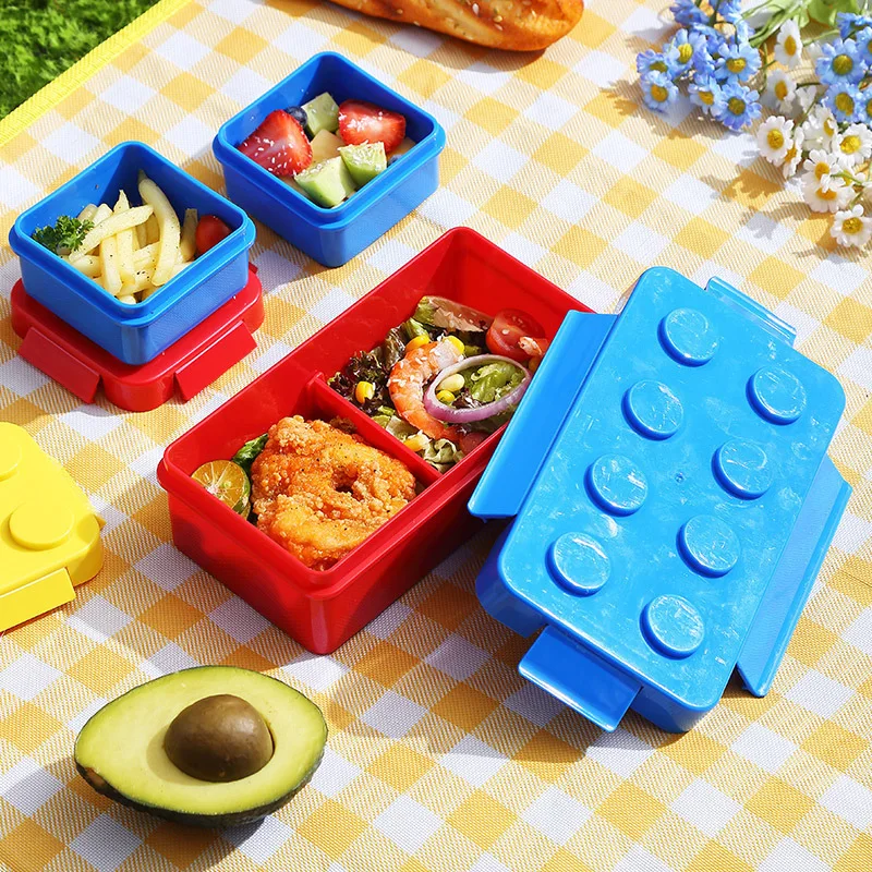 DIY Building Block Lunch Box M - Food Storage Building ulasan dan harga