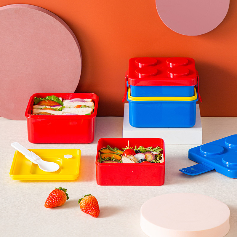 DIY Building Block Lunch Box M - Food Storage Building ulasan dan harga