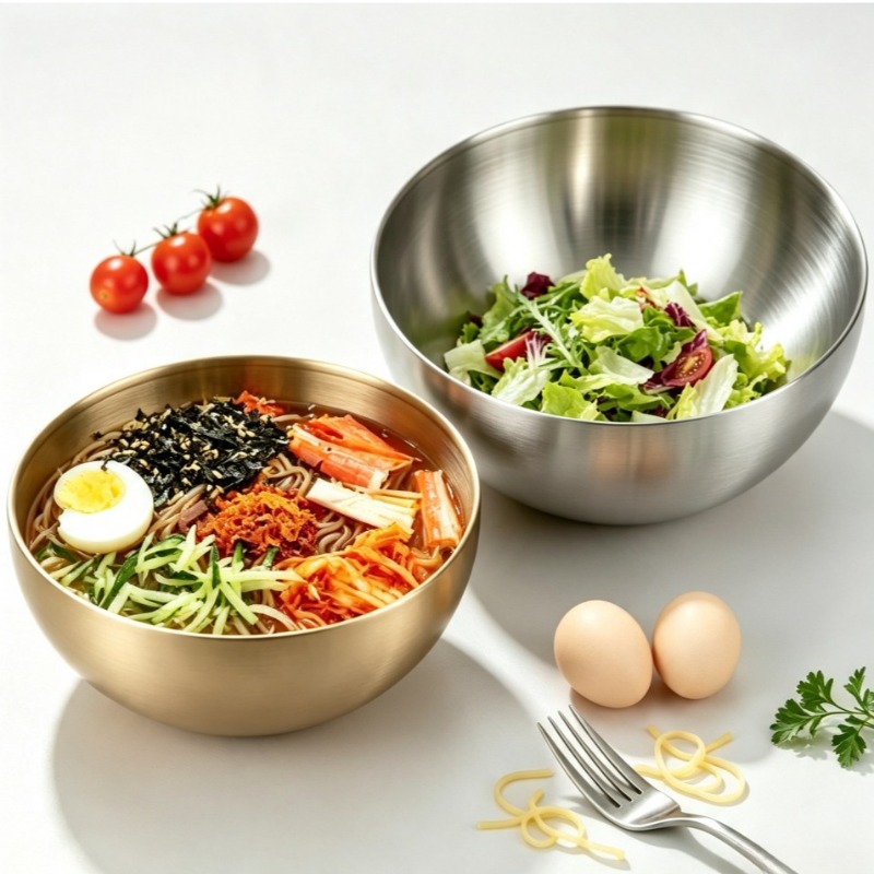 Stainless Steel Mixing Bowls M - Food Storage Stainless Steel Containers ulasan dan harga