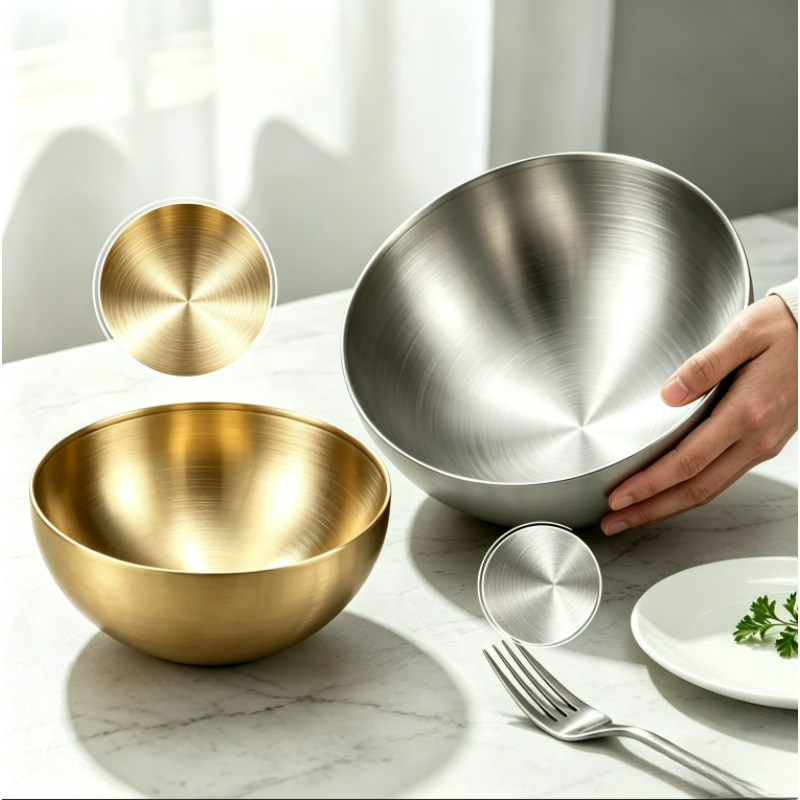 Stainless Steel Mixing Bowls M - Food Storage Stainless Steel Containers ulasan dan harga